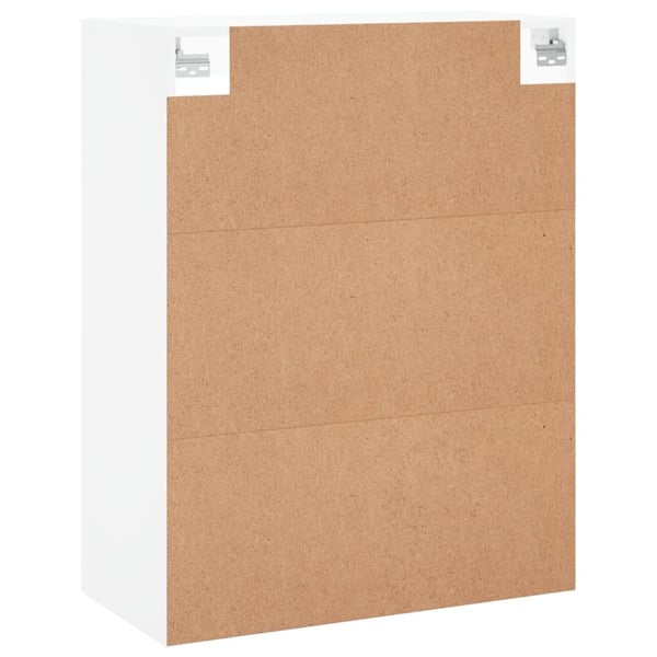 vidaXL Veggmontert skap hvit 69,5x34x90 cm konstruert tre