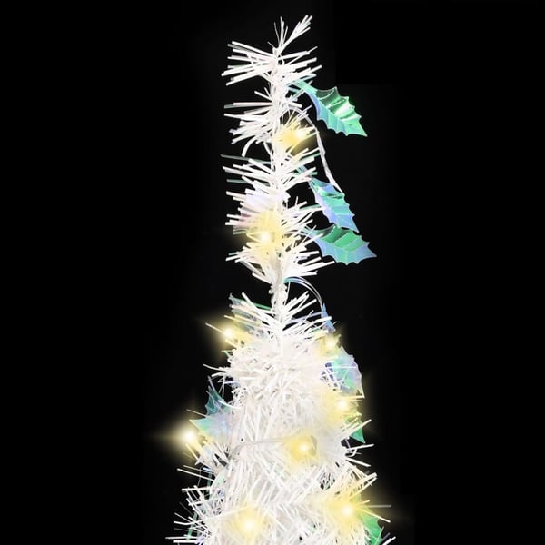 vidaXL Pop-up tekojoulukuusi 50 LED-valoa valkoinen 120 cm