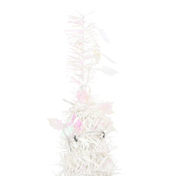 vidaXL Pop-up tekojoulukuusi 50 LED-valoa valkoinen 120 cm