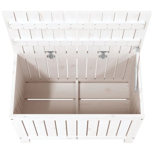 vidaXL Putekasse hvid 76x42,5x54 cm heltre furu