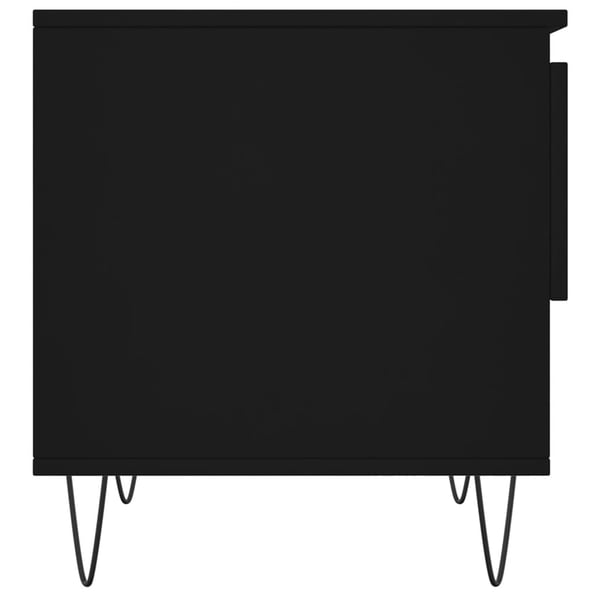 vidaXL sofaborde 2 stk. 50x46x50 cm konstrueret træ sort