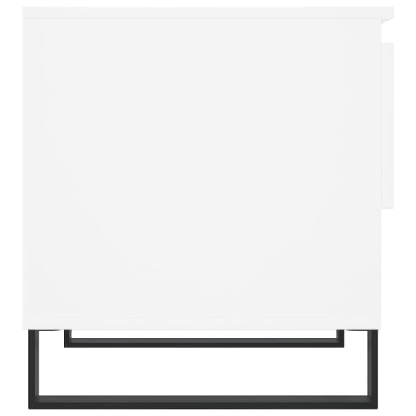 vidaXL Salongbord 2 stk hvit 50x46x50 cm konstruert tre