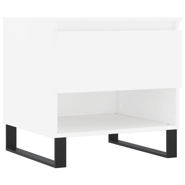 vidaXL Salongbord 2 stk hvit 50x46x50 cm konstruert tre