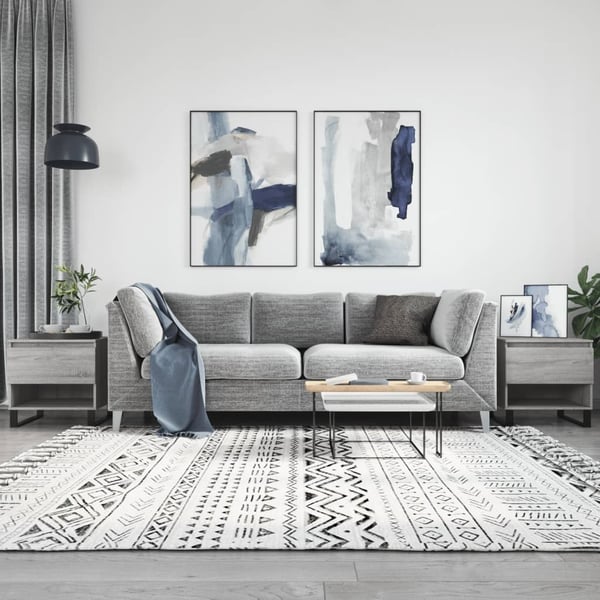 vidaXL Sohvapöydät 2 kpl harmaa Sonoma 50x46x50 cm tekninen puu