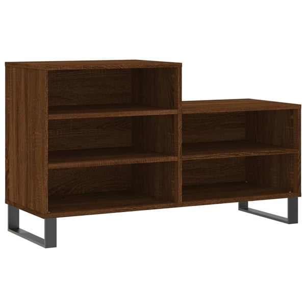vidaXL Skoskap brun eik 102x36x60 cm konstruert tre