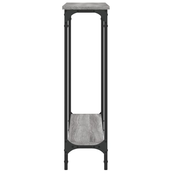 vidaXL Konsollbord grå sonoma 100x22,5x75 cm konstruert tre