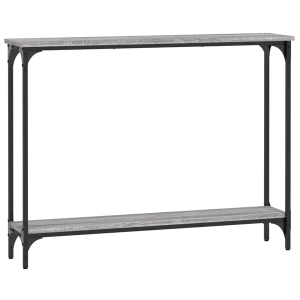 vidaXL Konsollbord grå sonoma 100x22,5x75 cm konstruert tre