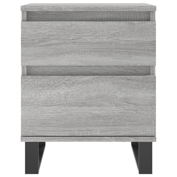 vidaXL Nattbord grå sonoma 40x35x50 cm konstruert tre