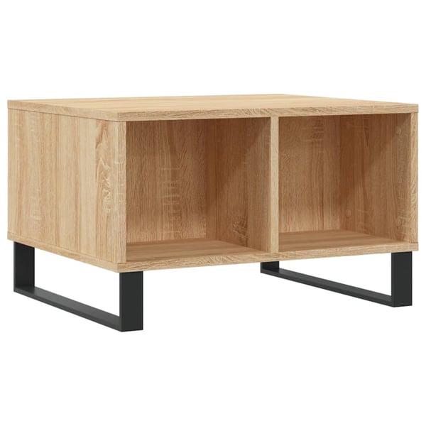vidaXL sofabord 60x50x36,5 cm konstrueret træ sonoma-eg