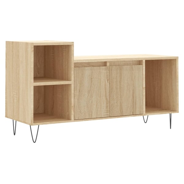 vidaXL TV-benk sonoma eik 100x35x55 cm konstruert tre