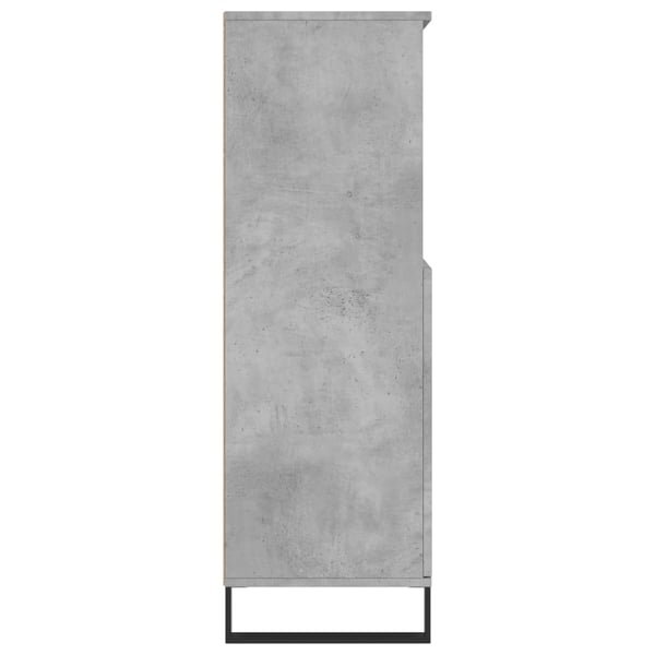 vidaXL Highboard betonggrå 60x36x110 cm konstruert tre