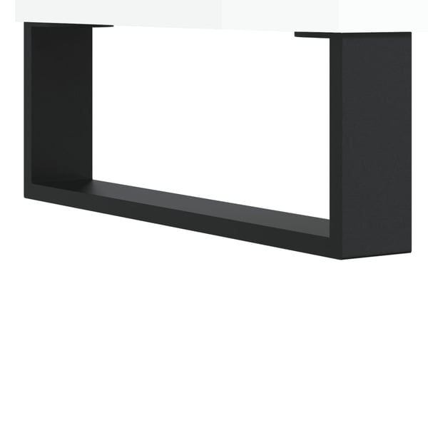 vidaXL sofabord 60x50x36,5 cm konstrueret træ hvid højglans