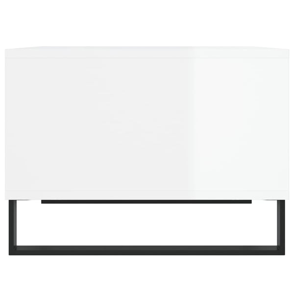 vidaXL sofabord 60x50x36,5 cm konstrueret træ hvid højglans