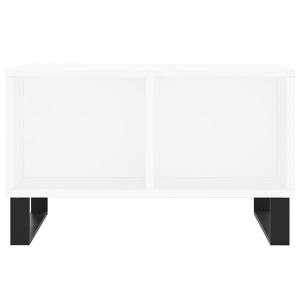 vidaXL Salongbord hvit 60x50x36,5 cm konstruert tre