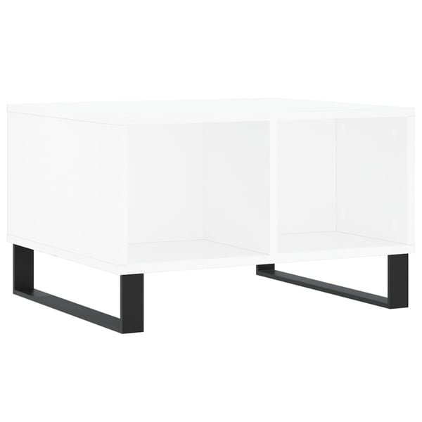 vidaXL Salongbord hvit 60x50x36,5 cm konstruert tre