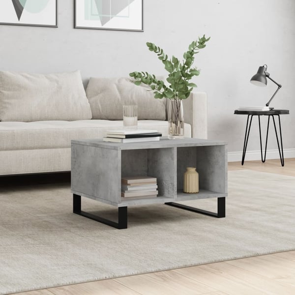 vidaXL sofabord 60x50x36,5 cm konstrueret træ betongrå