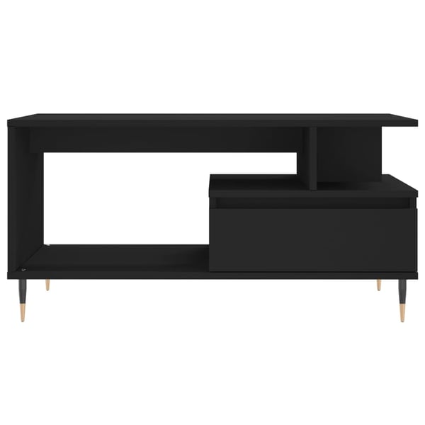 vidaXL sofabord 90x49x45 cm konstrueret træ sort