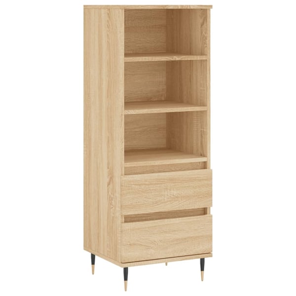 vidaXL skab 40x36x110 cm konstrueret træ Sonoma-eg