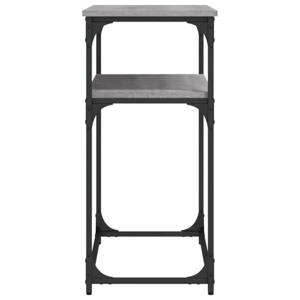 vidaXL Konsollbord grå sonoma 100x35,5x75 cm konstruert tre