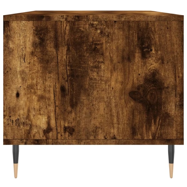 vidaXL sofabord 90x49x45 cm konstrueret træ røget egetræsfarve