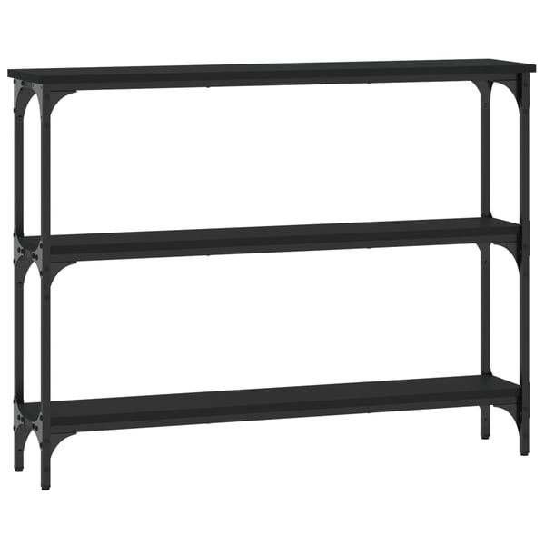 vidaXL konsolbord 100x22,5x75 cm konstrueret træ sort