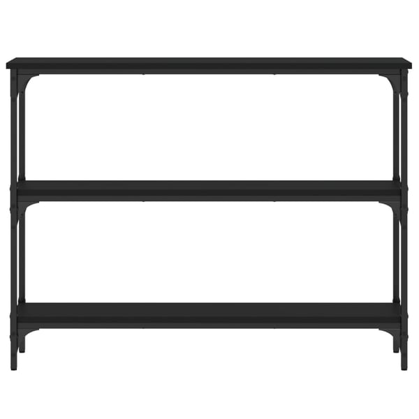 vidaXL konsolbord 100x22,5x75 cm konstrueret træ sort