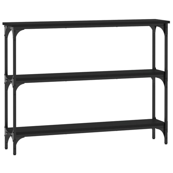 vidaXL konsolbord 100x22,5x75 cm konstrueret træ sort