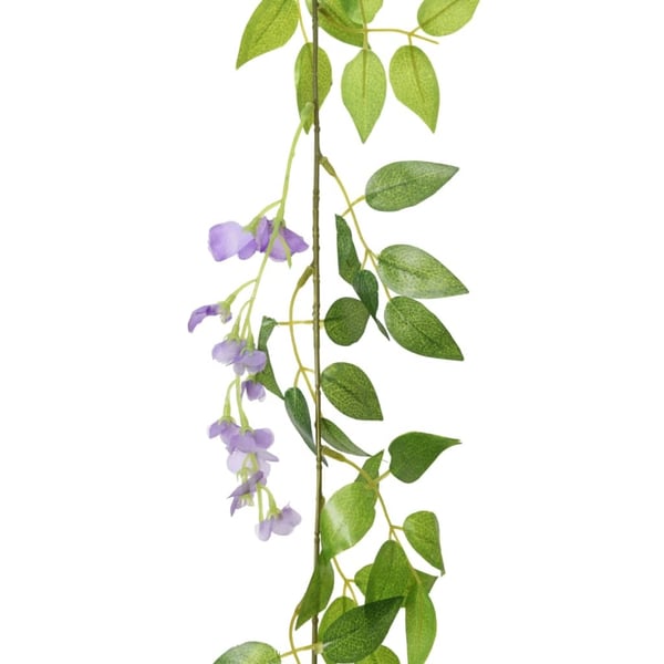 vidaXL kunstige blomsterguirlander 6 stk. 200 cm lilla