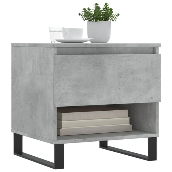 vidaXL Salongbord 2 stk betonggrå 50x46x50 cm konstruert tre