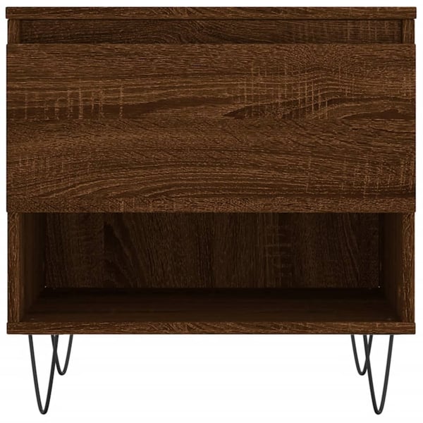 vidaXL Salongbord 2 stk brun eik 50x46x50 cm konstruert tre