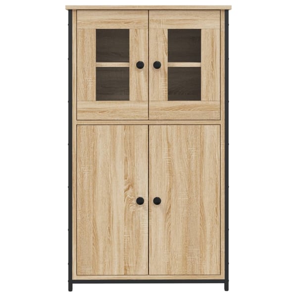 vidaXL Highboard sonoma eik 62x32x106,5 cm konstruert tre
