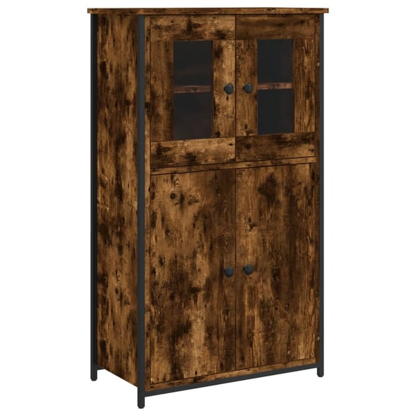 vidaXL Highboard røkt eik 62x32x106,5 cm konstruert tre