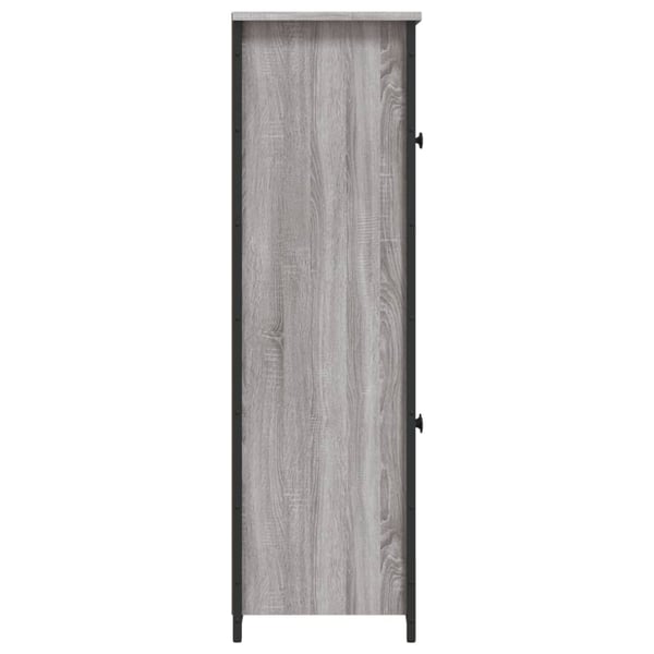 vidaXL Highboard grå sonoma 62x32x106,5 cm konstruert tre