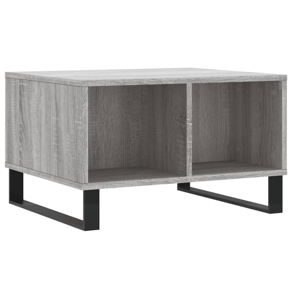 vidaXL Salongbord grå sonoma 60x50x36,5 cm konstruert tre