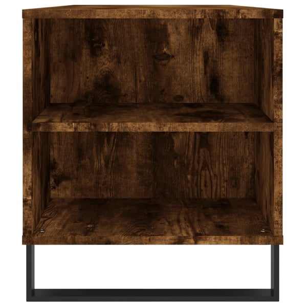 vidaXL Salongbord røkt eik 102x44,5x50 cm konstruert tre