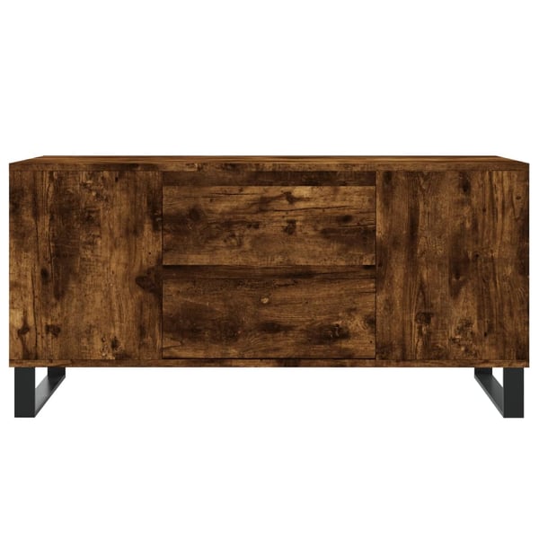 vidaXL Salongbord røkt eik 102x44,5x50 cm konstruert tre