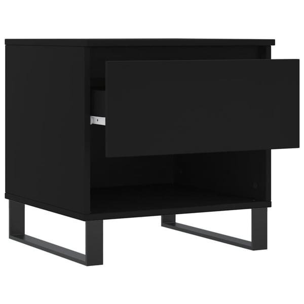 vidaXL sofaborde 2 stk. 50x46x50 cm konstrueret træ sort