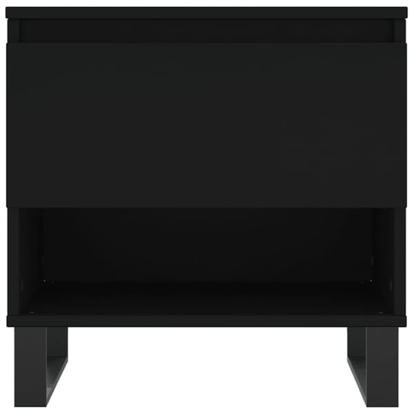 vidaXL sofaborde 2 stk. 50x46x50 cm konstrueret træ sort