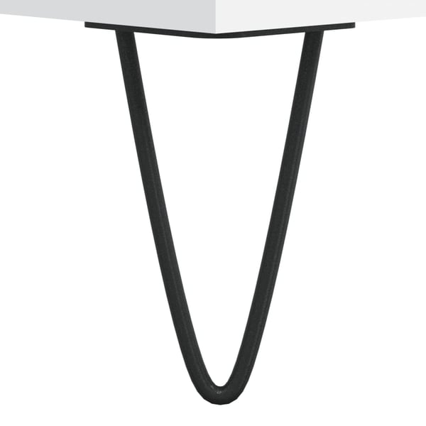 vidaXL TV-benk hvit 100x35x55 cm konstruert tre