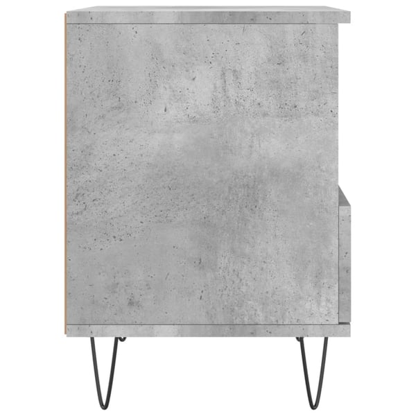 vidaXL Nattbord 2 stk betonggrå 40x35x50 cm konstruert tre