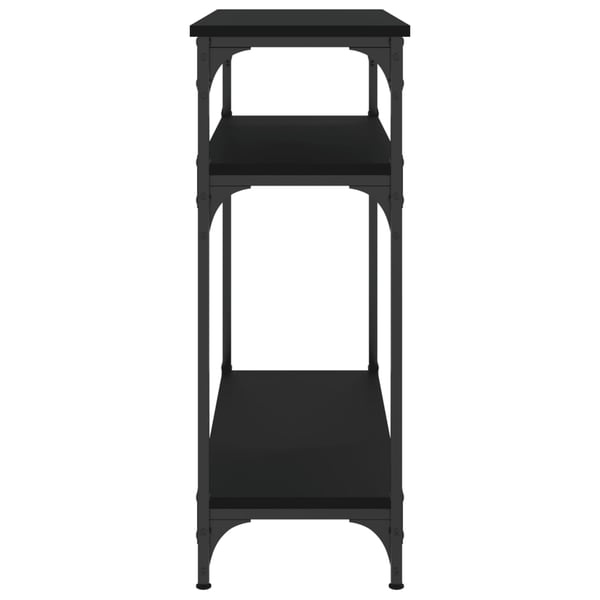 vidaXL Konsollbord svart 75x29x75 cm konstruert tre