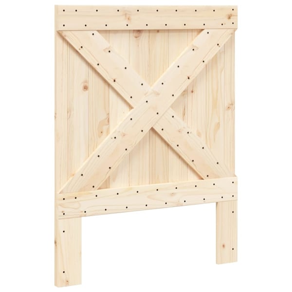 vidaXL Sengegavl 80x104 cm heltre furu
