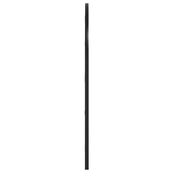 vidaXL vægspejl 60x70 cm buet jern sort