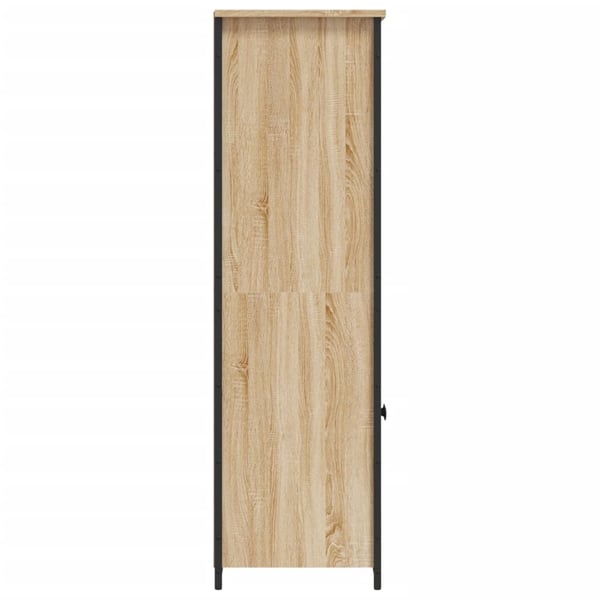 vidaXL højskab 62x36x121,5 cm konstrueret træ sonoma-eg