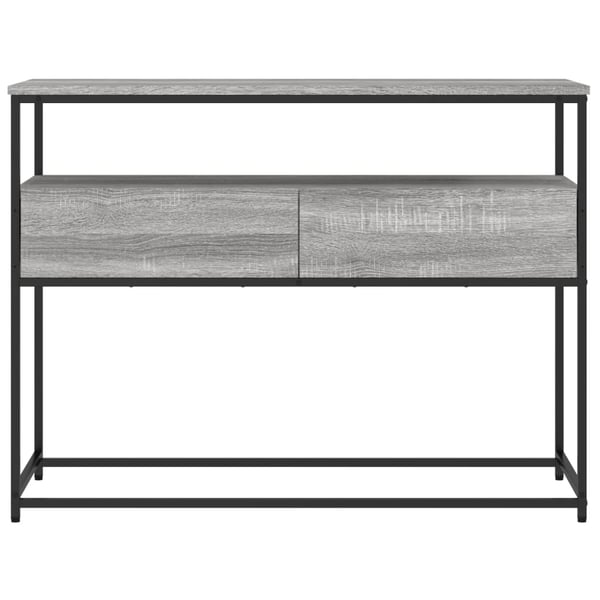 vidaXL Konsollbord grå sonoma 100x40x75 cm konstruert tre