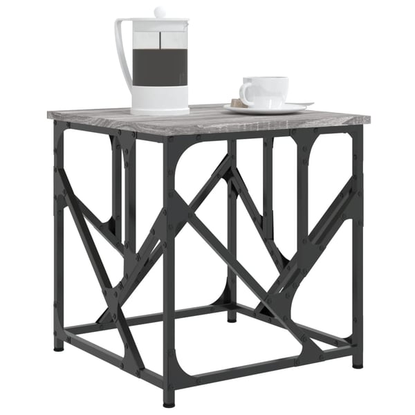 vidaXL Salongbord grå sonoma 45x45x47,5 cm konstruert tre