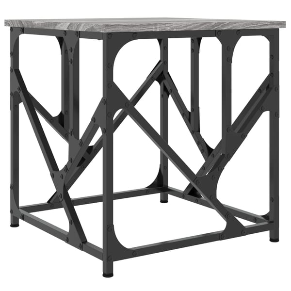 vidaXL Salongbord grå sonoma 45x45x47,5 cm konstruert tre