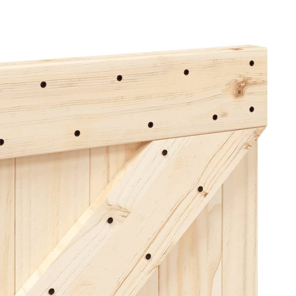 vidaXL Sengegavl 80x104 cm heltre furu
