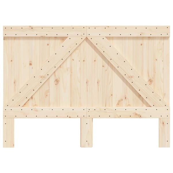 vidaXL Sengegavl 140x104 cm heltre furu