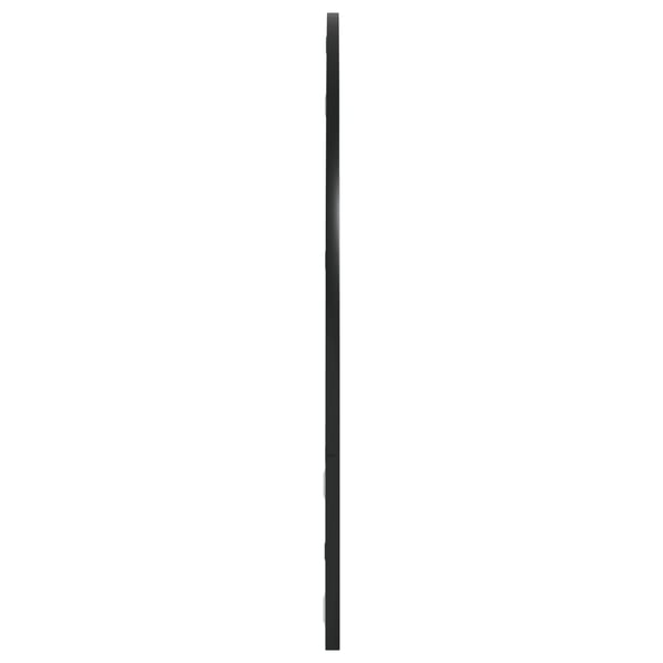 vidaXL Veggspeil svart 100x70 cm buet jern